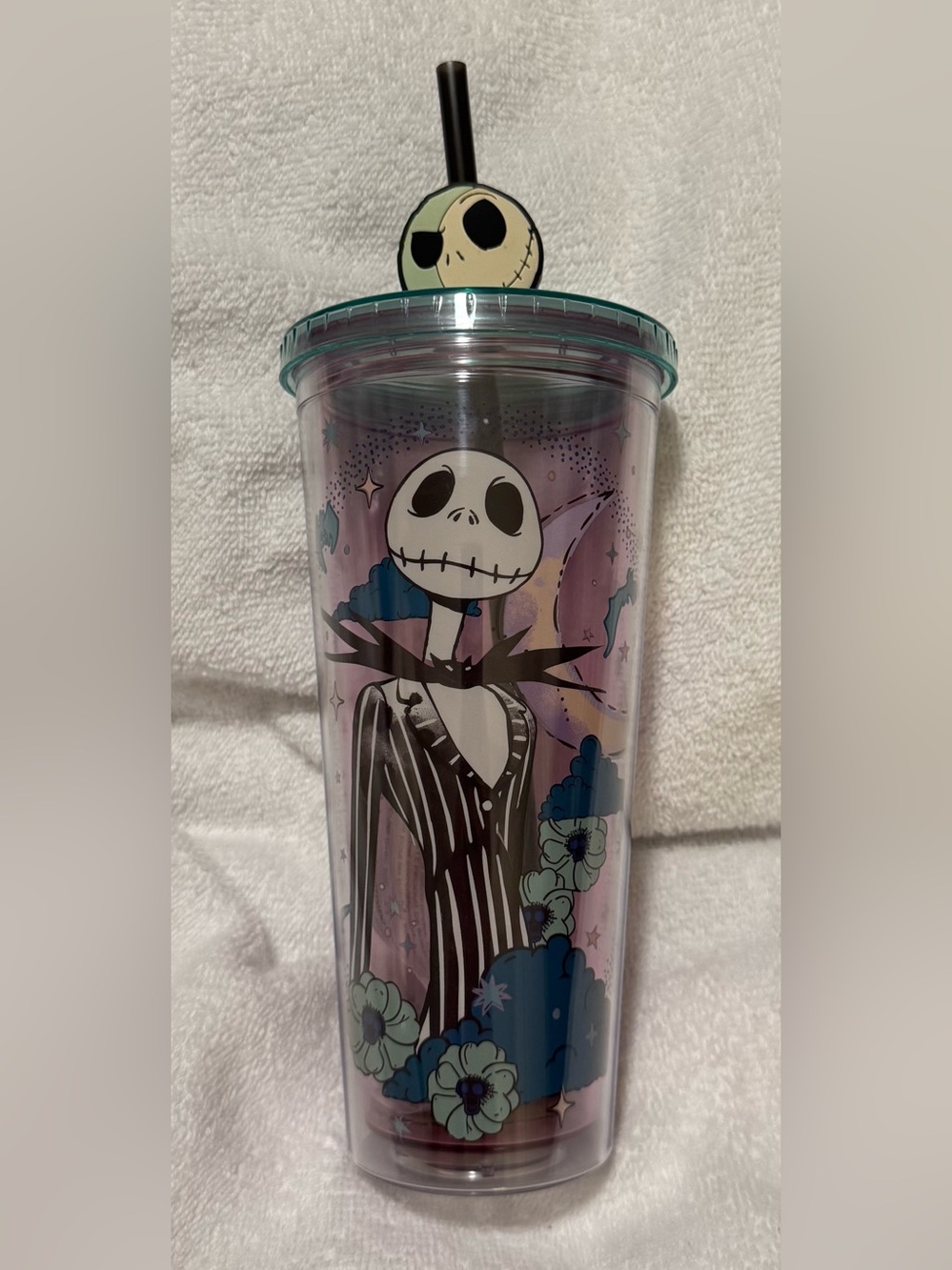 Nightmare Before Christmas Jack Skellington Forever and Always Tumbler & Straw